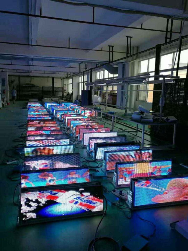Taxi roof led sign display