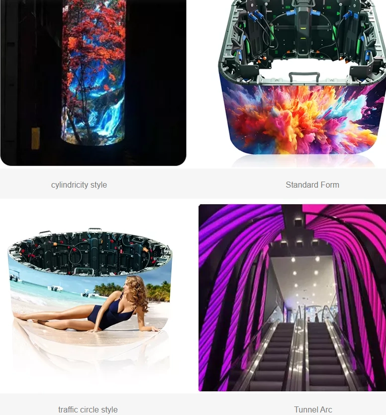 different shape of the led flexible screen