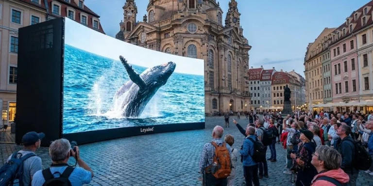 How does an outdoor LED video display board create the best immersive tourist experience