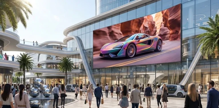 How does an outdoor LED video display board work, and what is the difference between P3 vs P5 for the best viewing experience in 2026