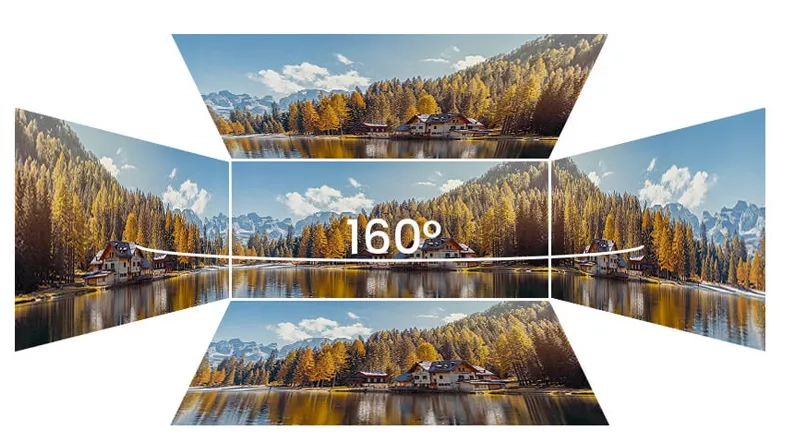 Seamless splicing supported, with 160° horizontal and vertical viewing angles