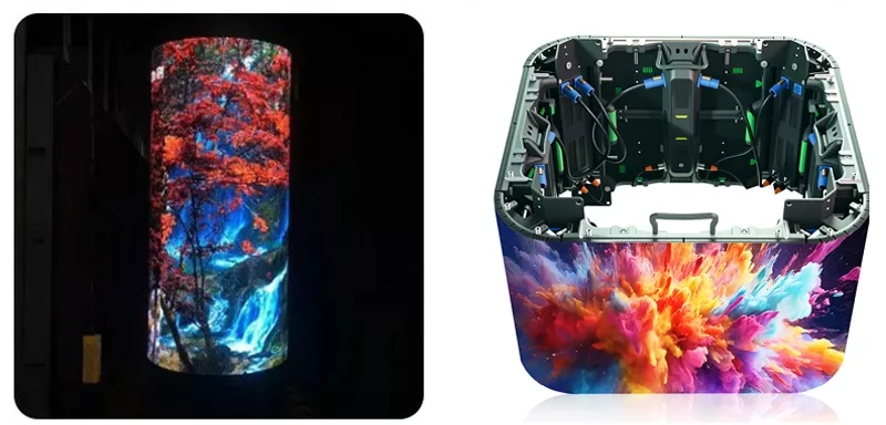 different shape of the LED screen