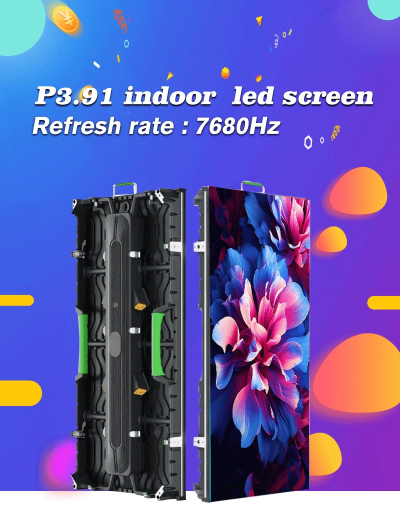 P3.91 indoor led screen refresh rate 7680Hz
