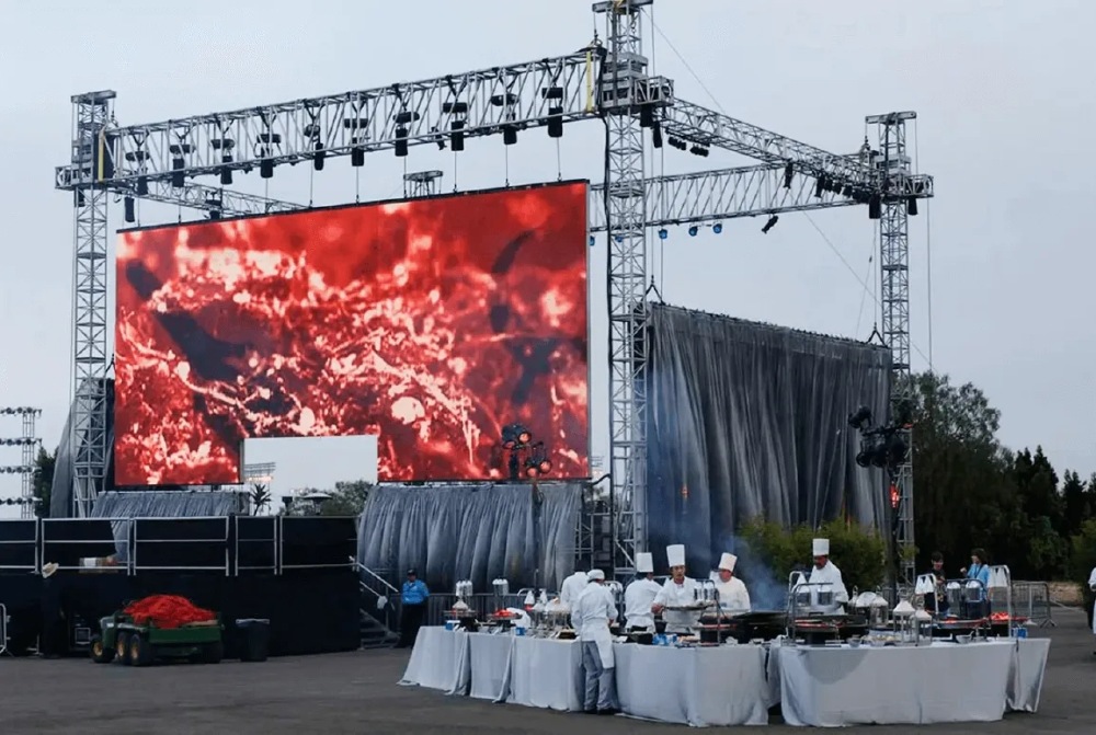 LED signage for event
