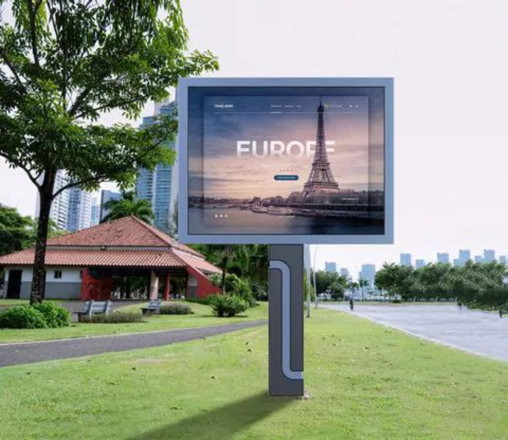 an outdoor digital screen