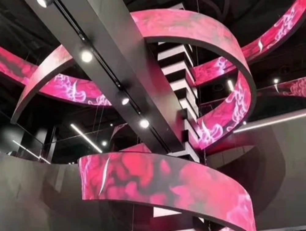 curved flexible LED screen