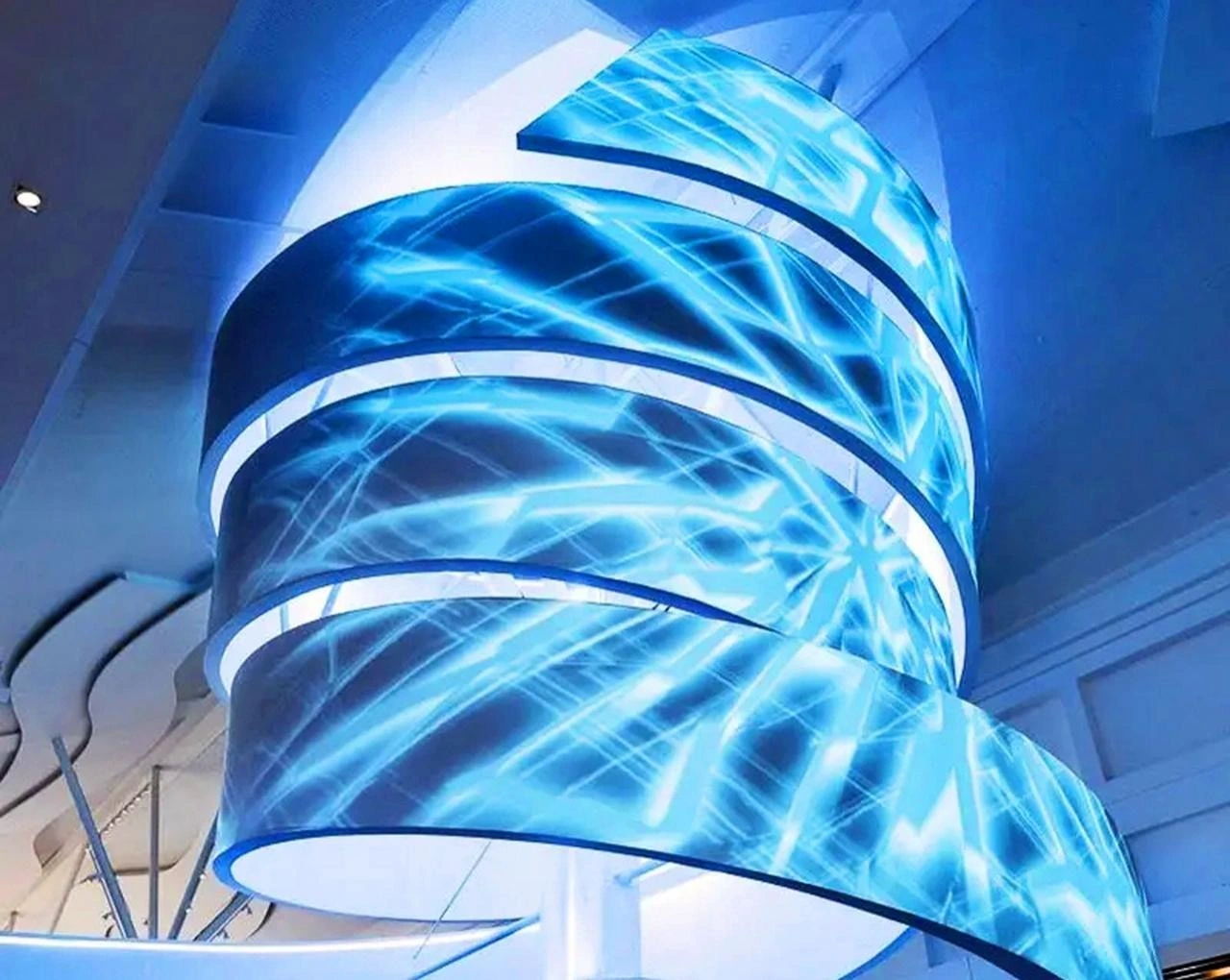blue flexible LED screens