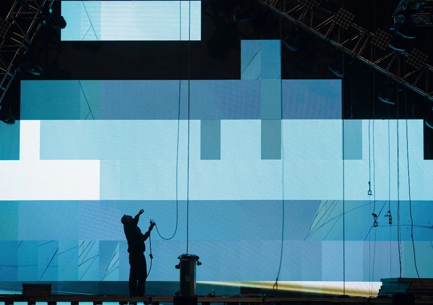Live-LED-Wandproduktion