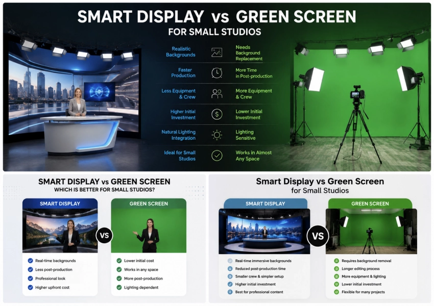 smart display vs green screen