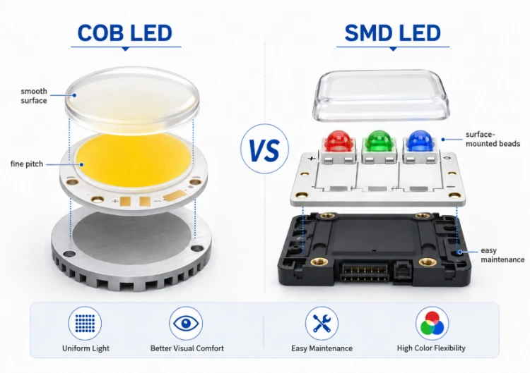 COB LED vs SMD LED