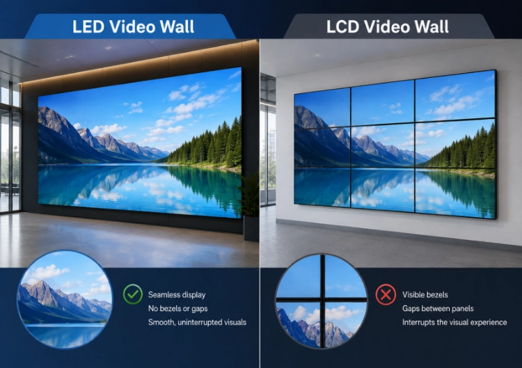 LED vs LCD video walls