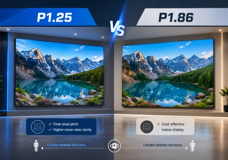 P1.56 vs P1.86 LED Display Is the Extra Resolution Worth the Cost