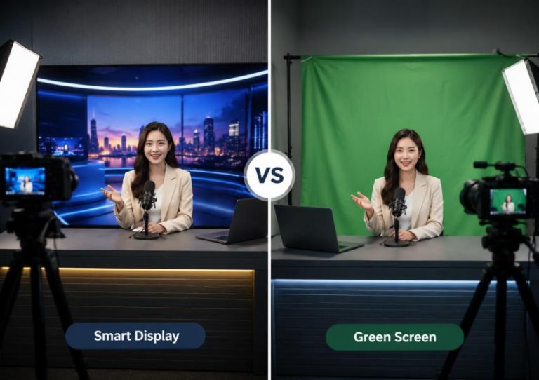 Smart Display vs Green Screen for Live Streaming Which Handles Real-Time Scene Changes Better