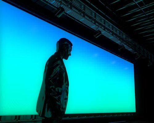 a virtual production LED wall