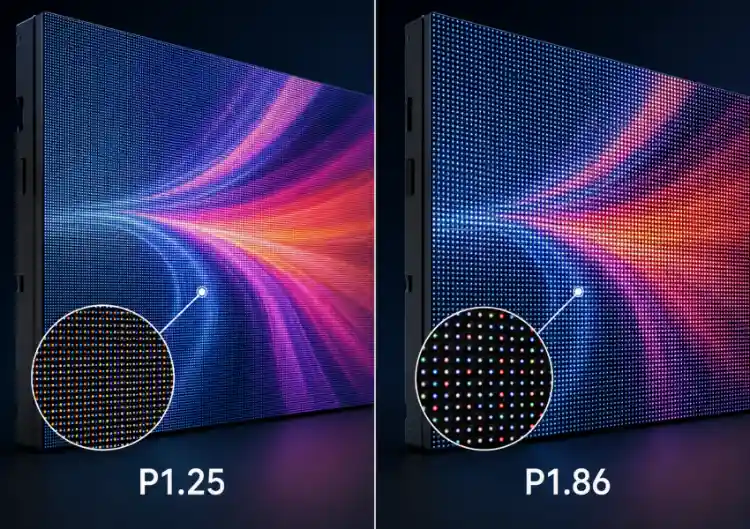 the differences of P1.25 and P1.86